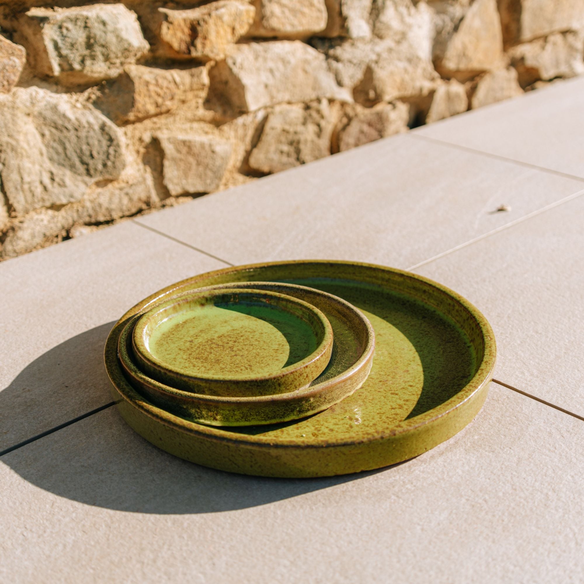 Soucoupe 40cm vert de lac