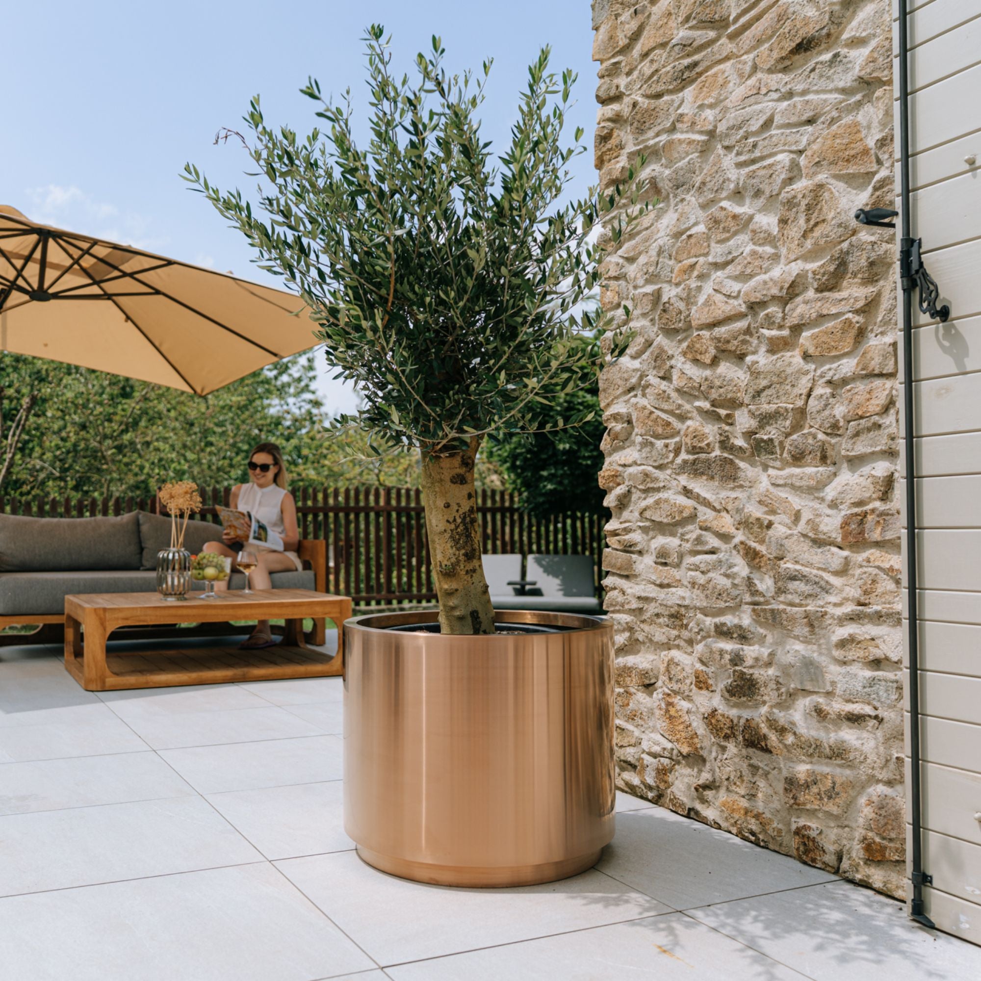 Pot METROPOLE 40x50cm cuivre