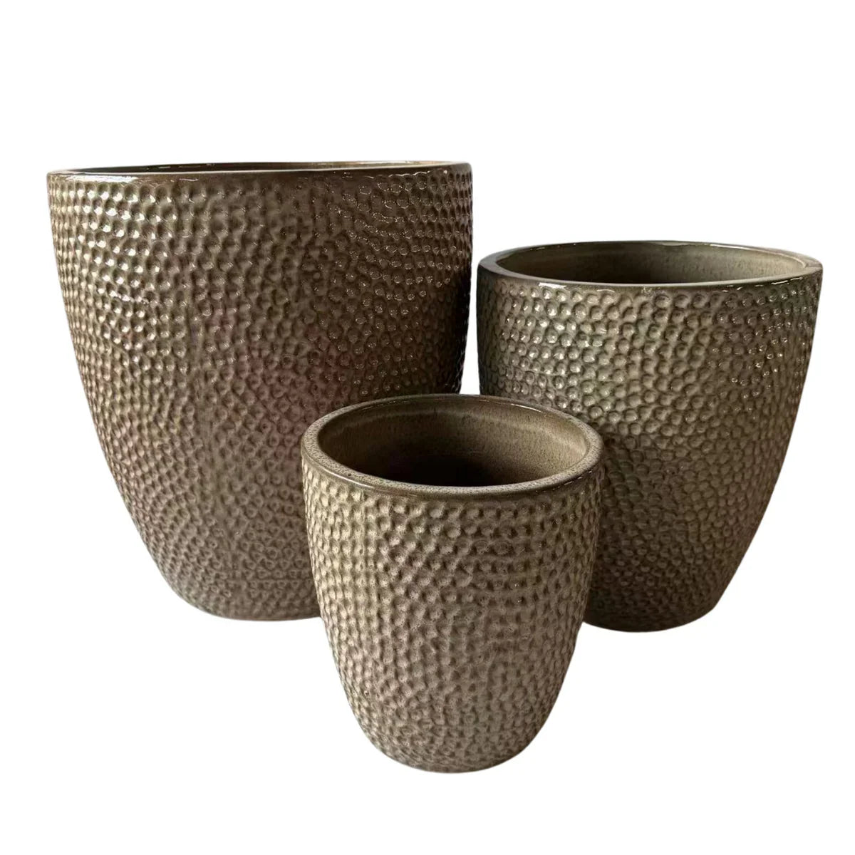 CIGALINE Pot 46x50cm sanded bronze