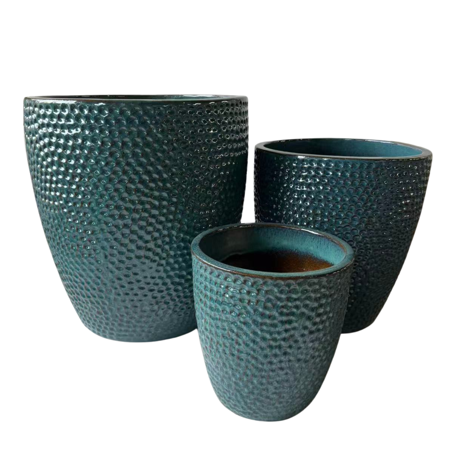 CIGALINE Pot 46x50cm petrol blue