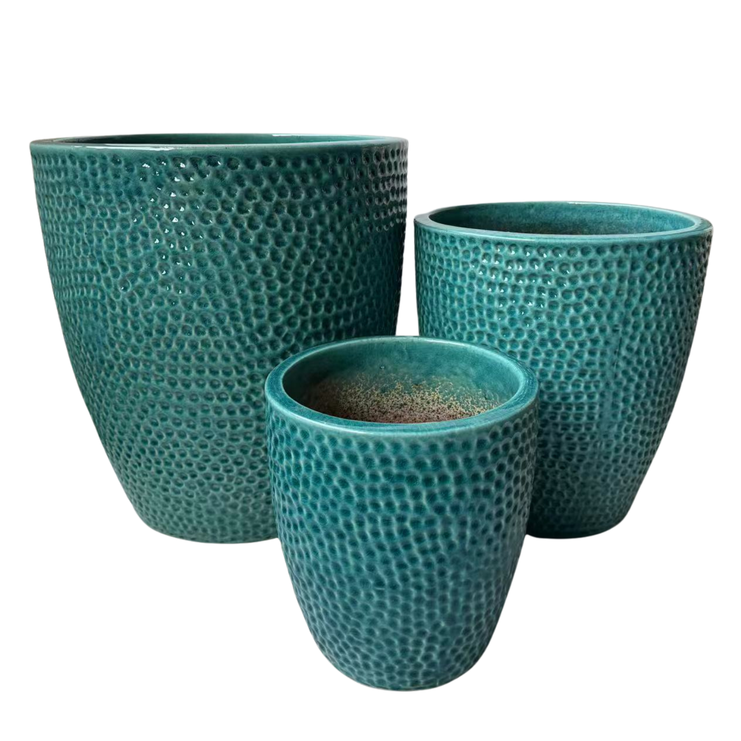 CIGALINE Pot 46x50cm turquoise