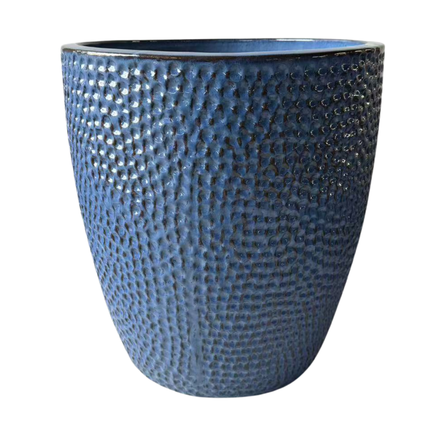 CIGALINE Pot 46x50cm antique blue