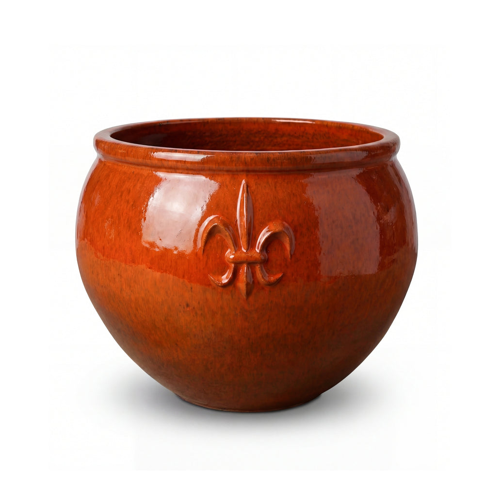 Pot CLOVIS 53x43cm orange tropical