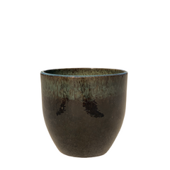 LANCELOT Pot 21x19cm black & green