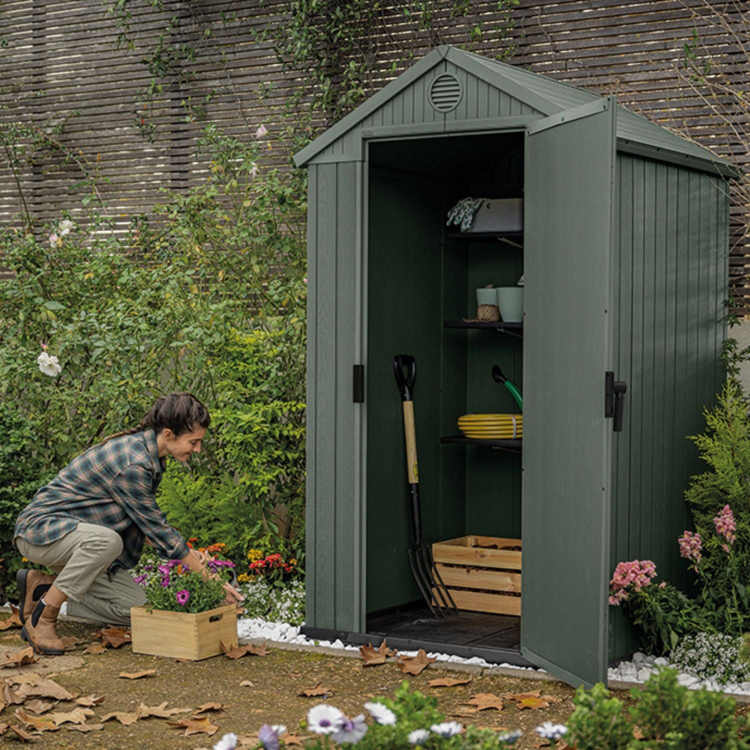 Abri de jardin DARWIN 4x4 Vert