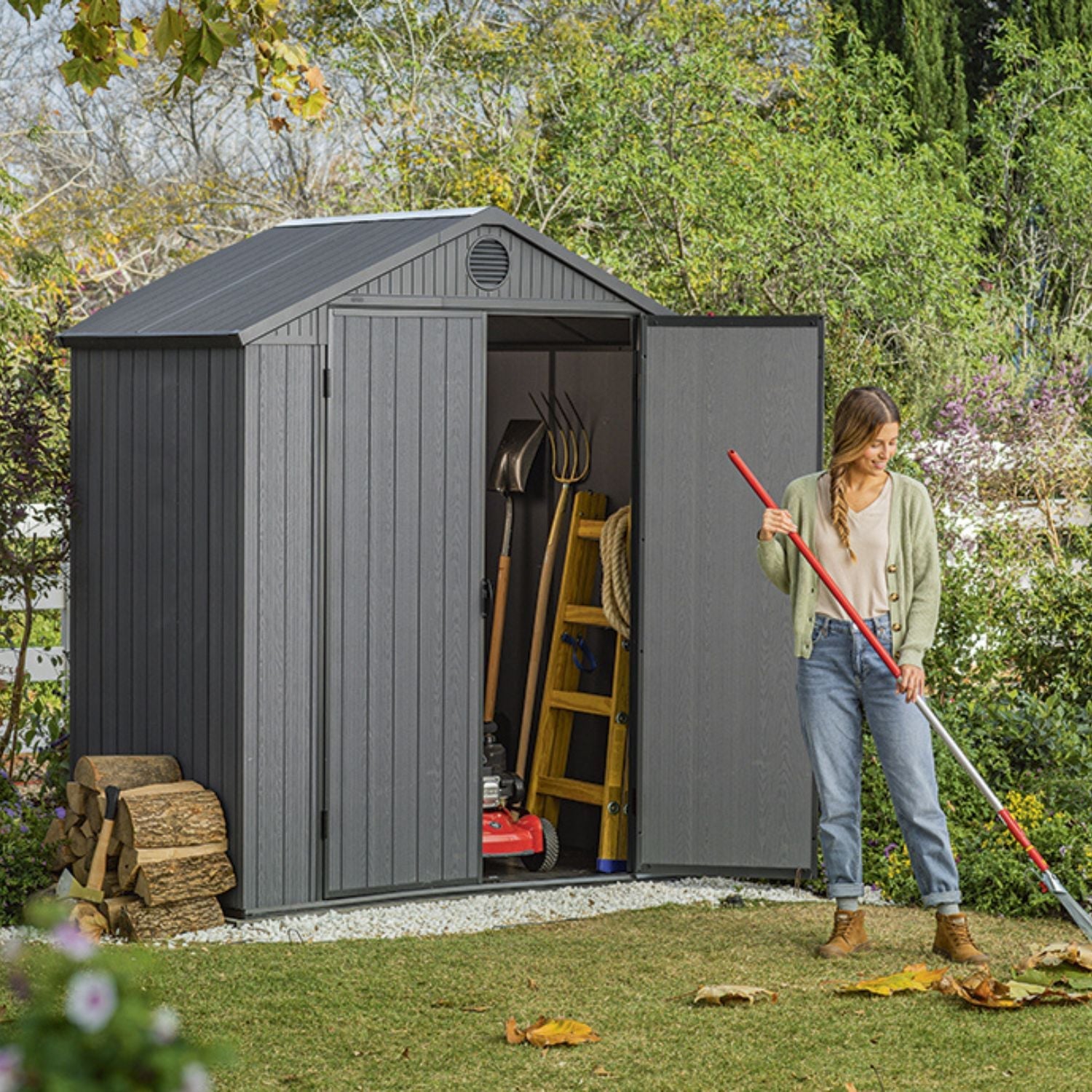 Abri de jardin DARWIN 6x4 Gris Provencelia 0.00