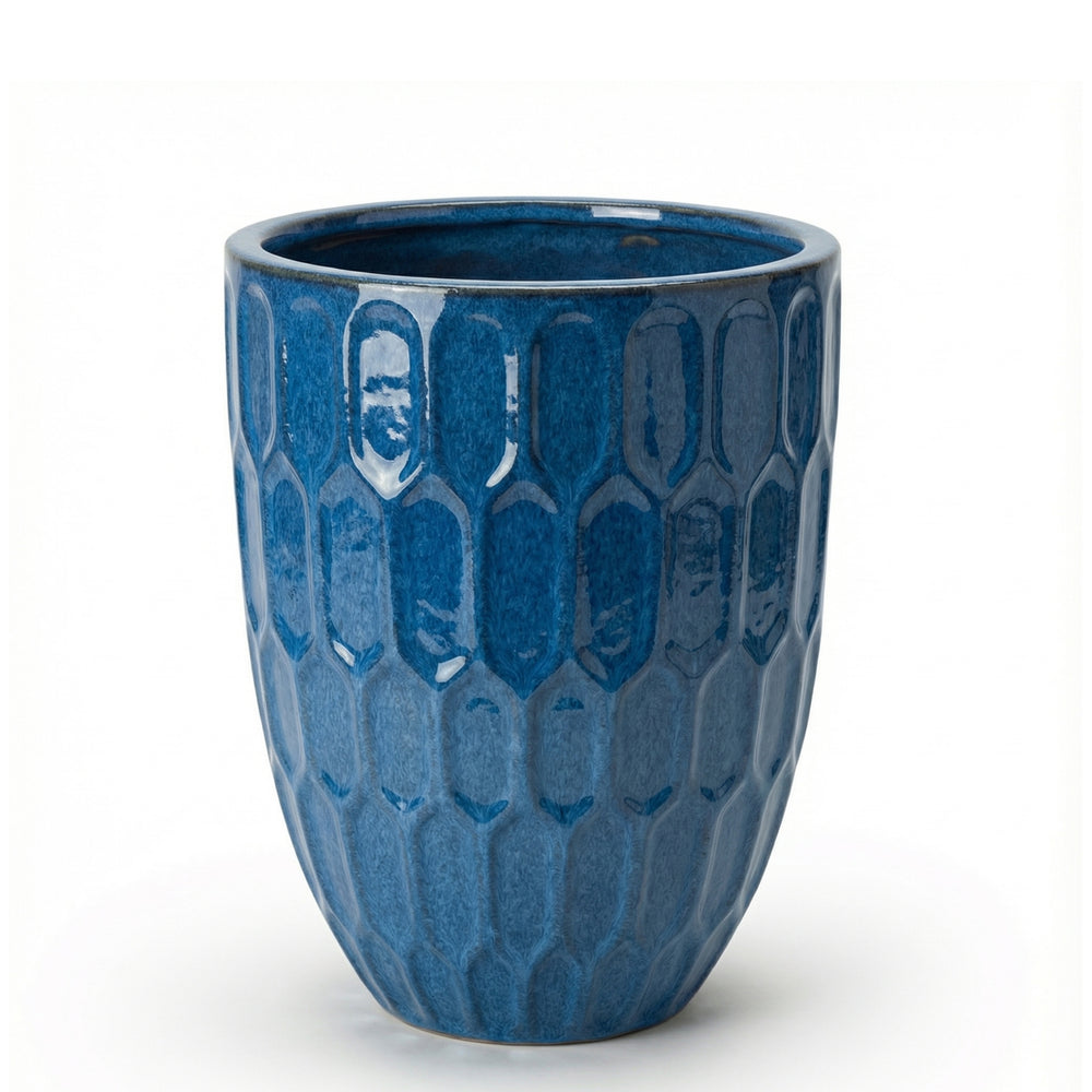 Planter DAUDET 32x40cm antique blue