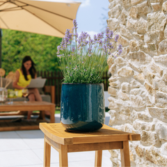 DIANE 23x23cm azul celeste