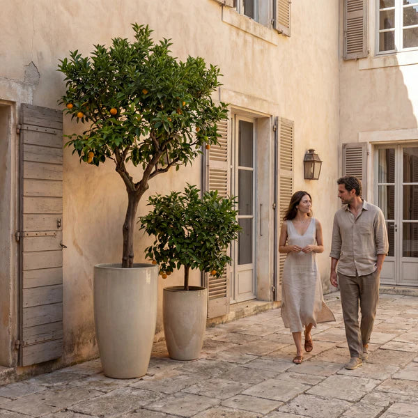 Pot EIFFEL 37x70cm crème