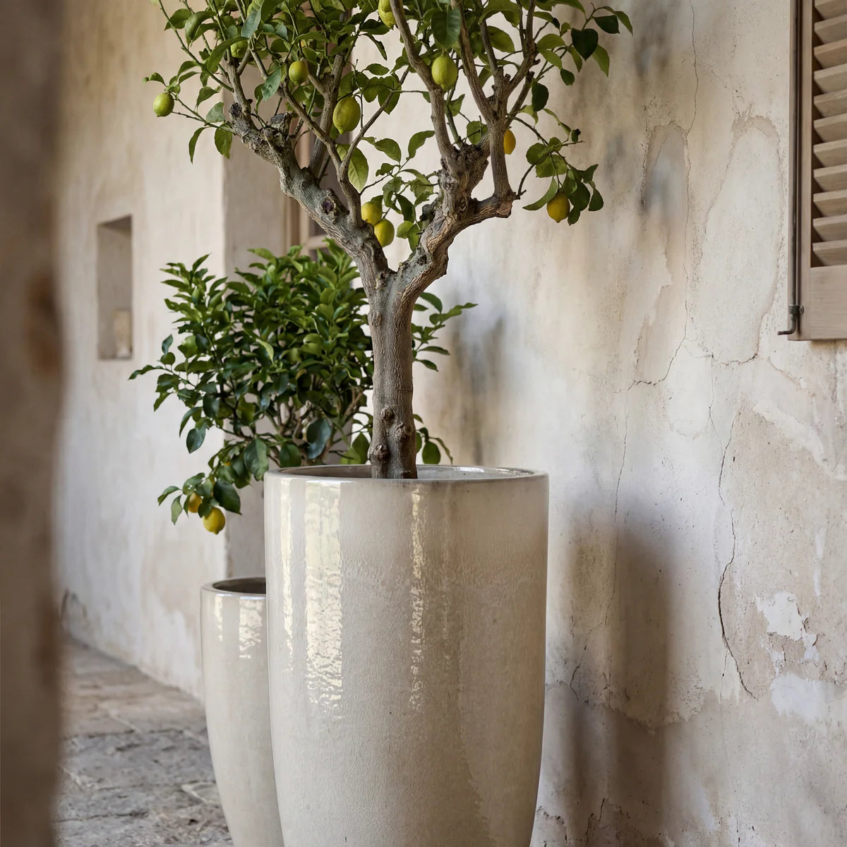 Pot EIFFEL 47x92cm crème