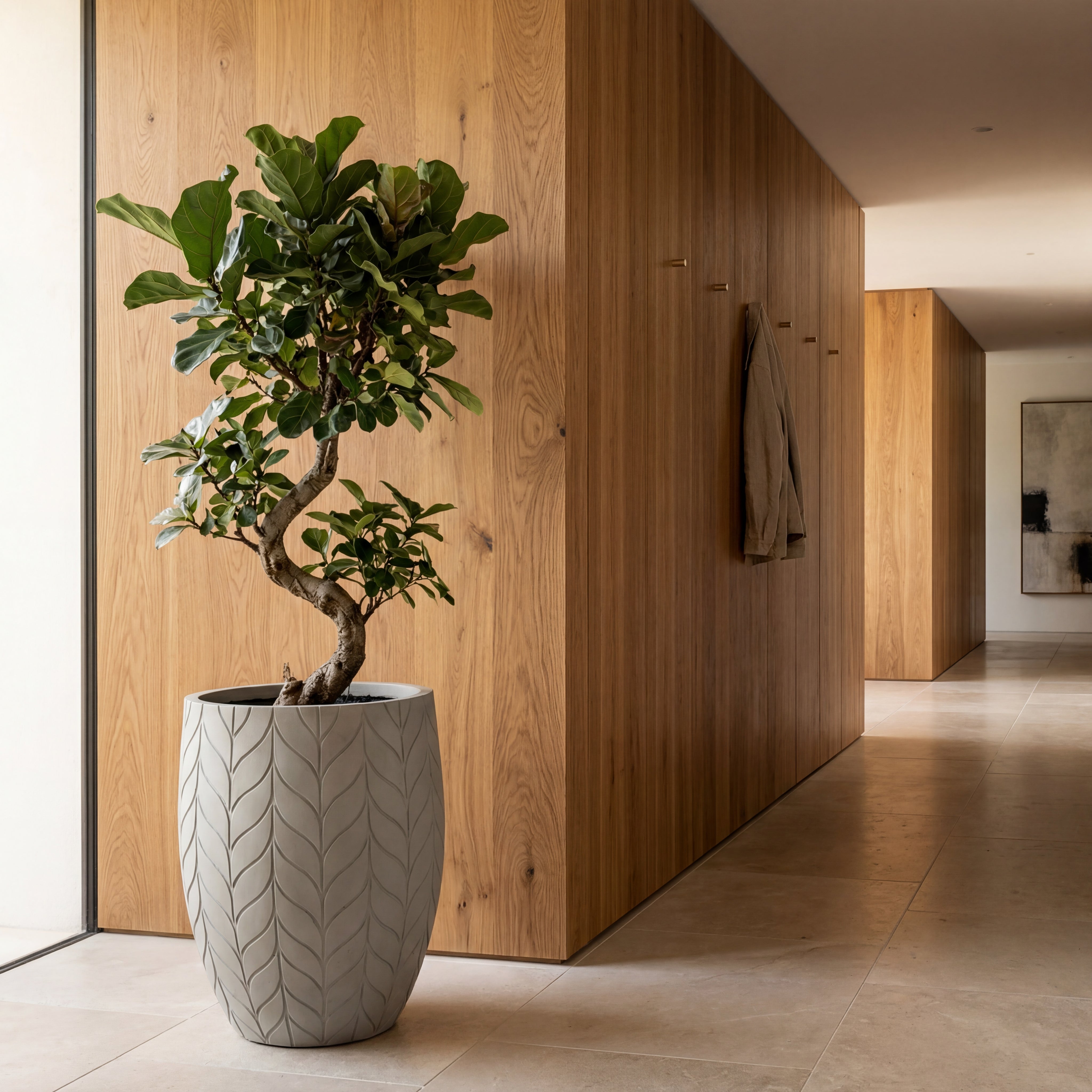 Pre-drilled planter ESSENCE 40x46cm beige