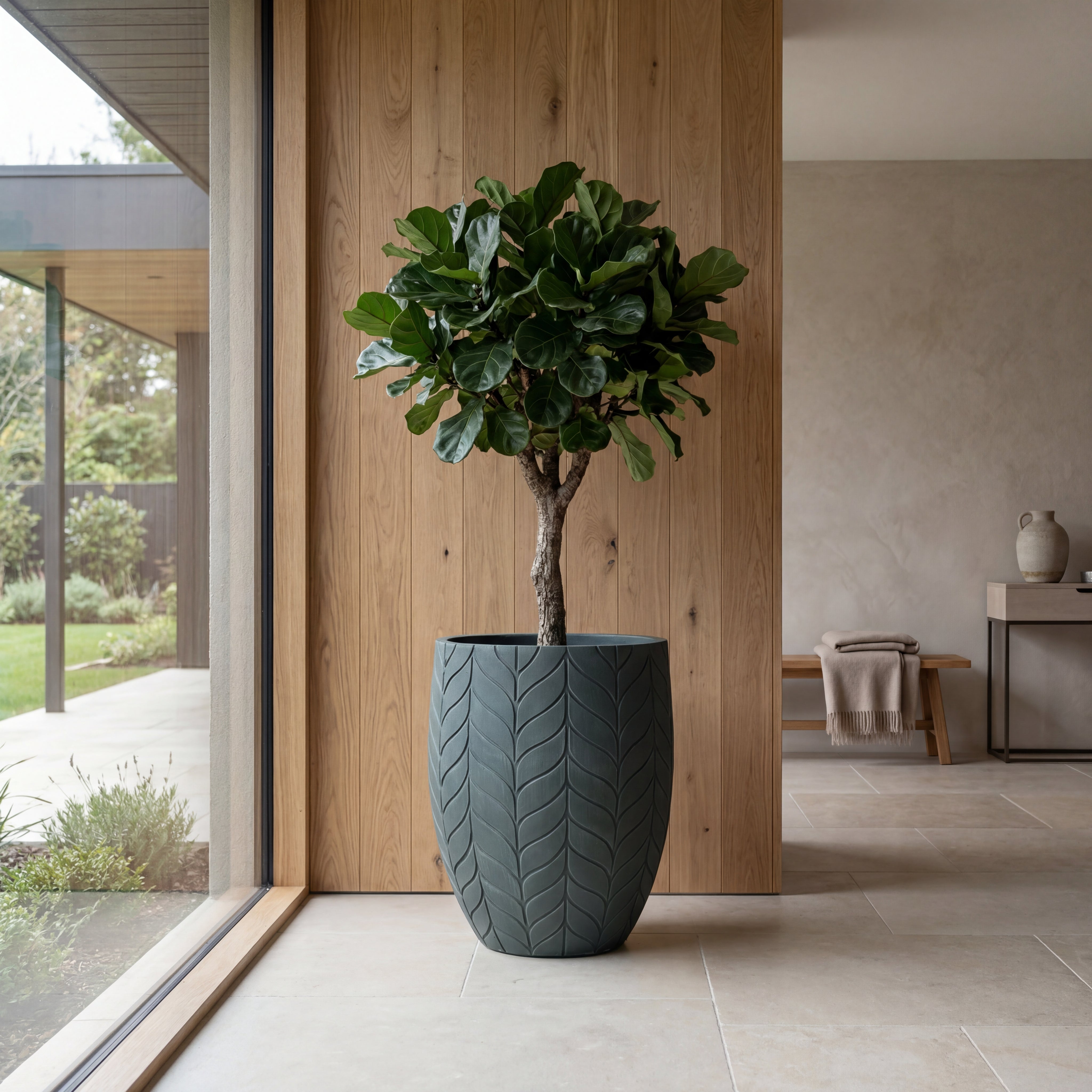 Portavaso preforato ESSENCE 54x60cm verde scuro