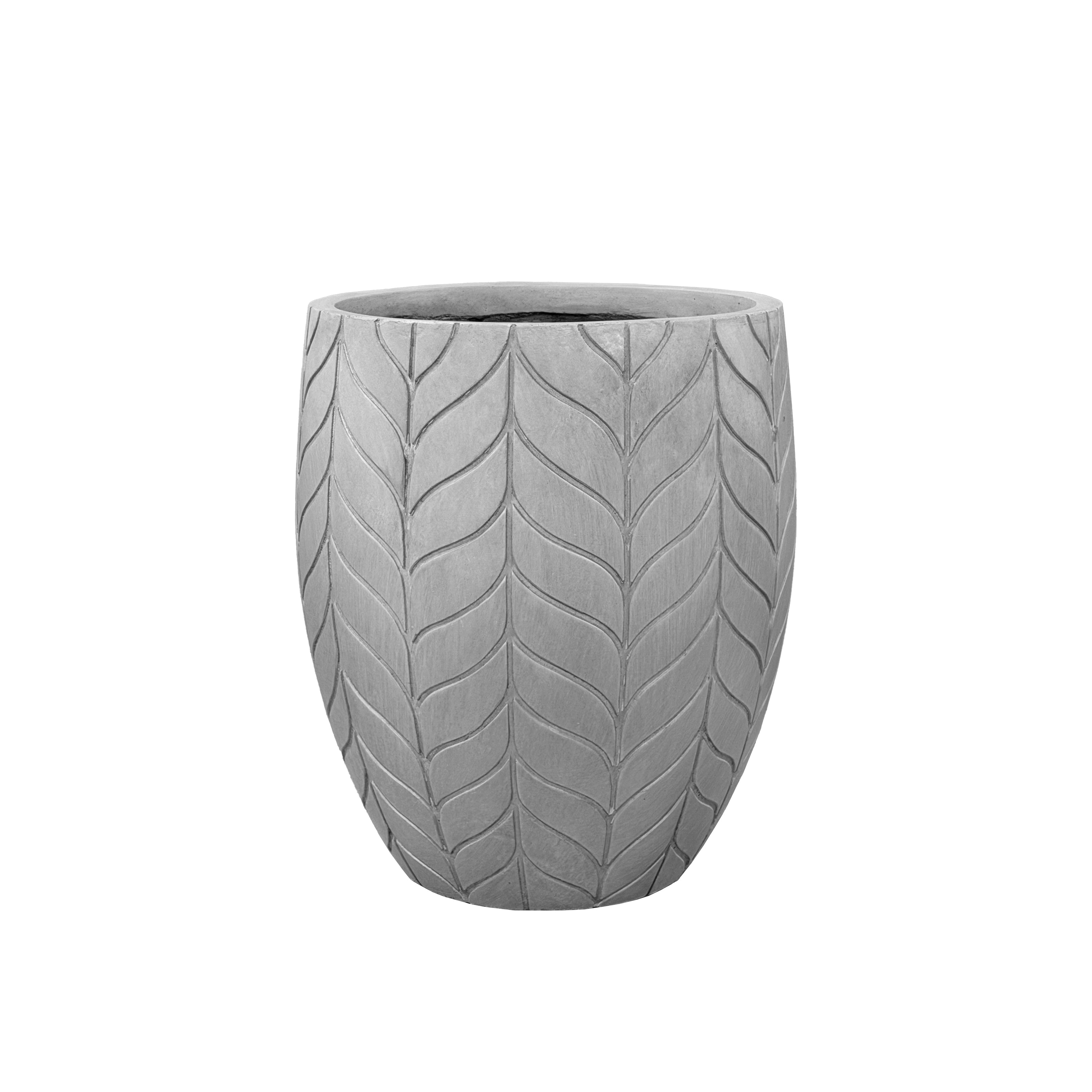 Cache-pot pré percé ESSENCE 54x60cm gris clair