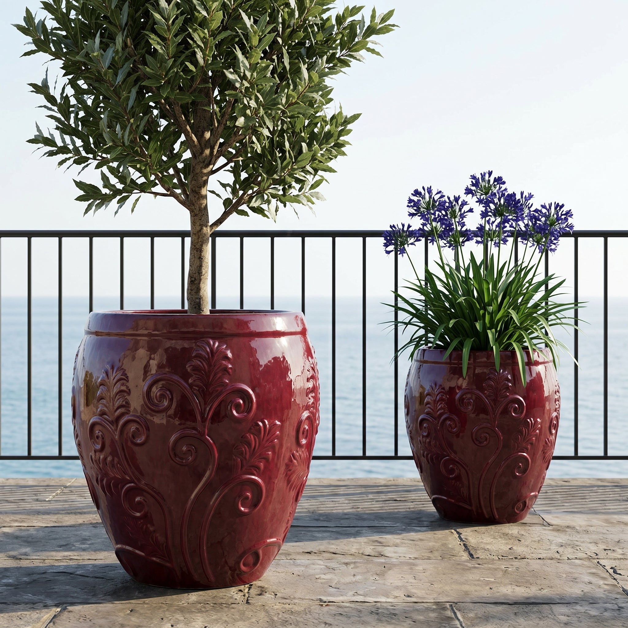 Pot GAIA 52x58cm paars