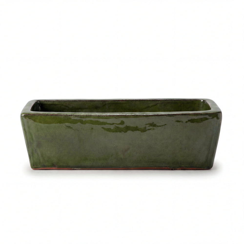 Jardinera GIONO 60x20x18cm verde profundo