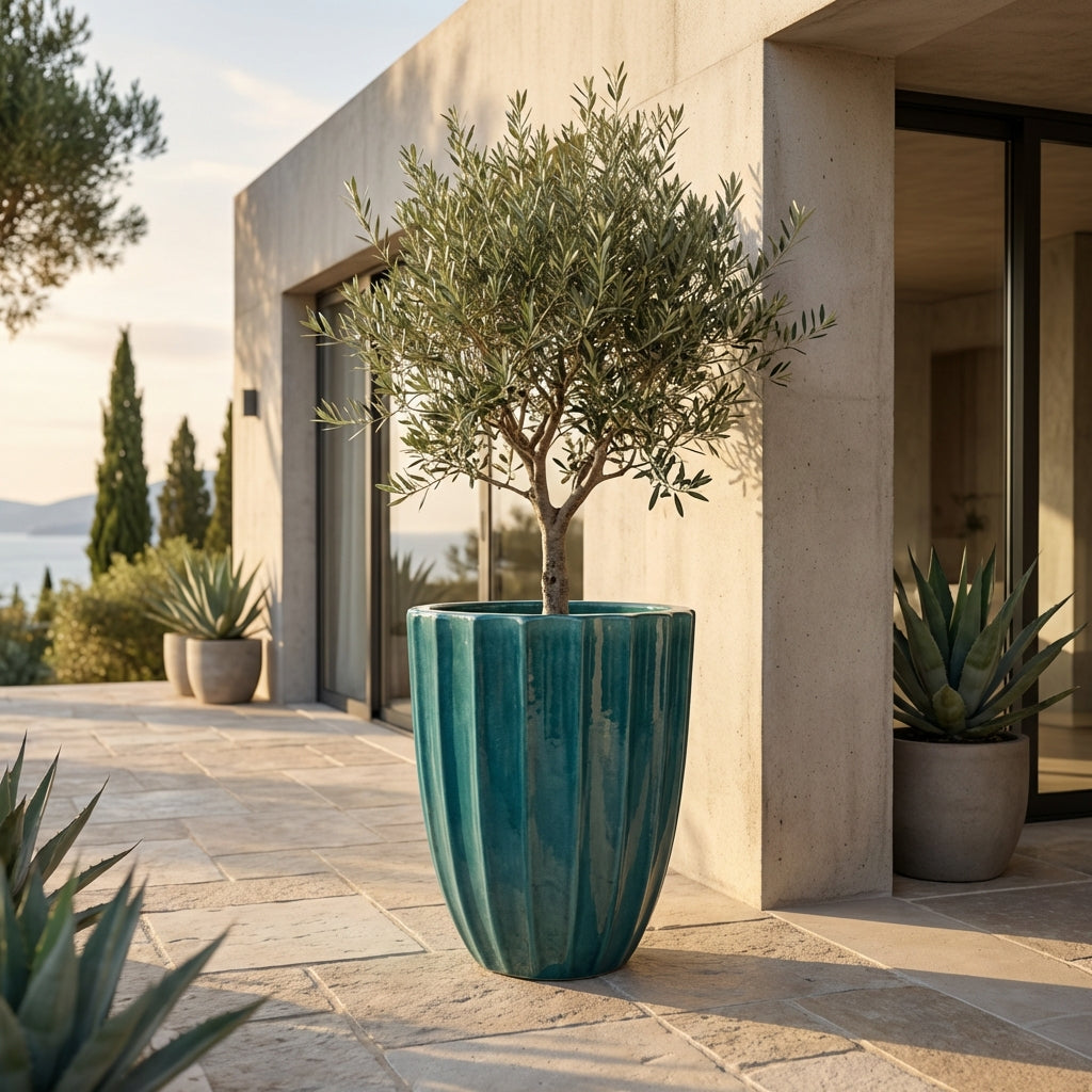 Pot HUGO 55x71cm turquoise