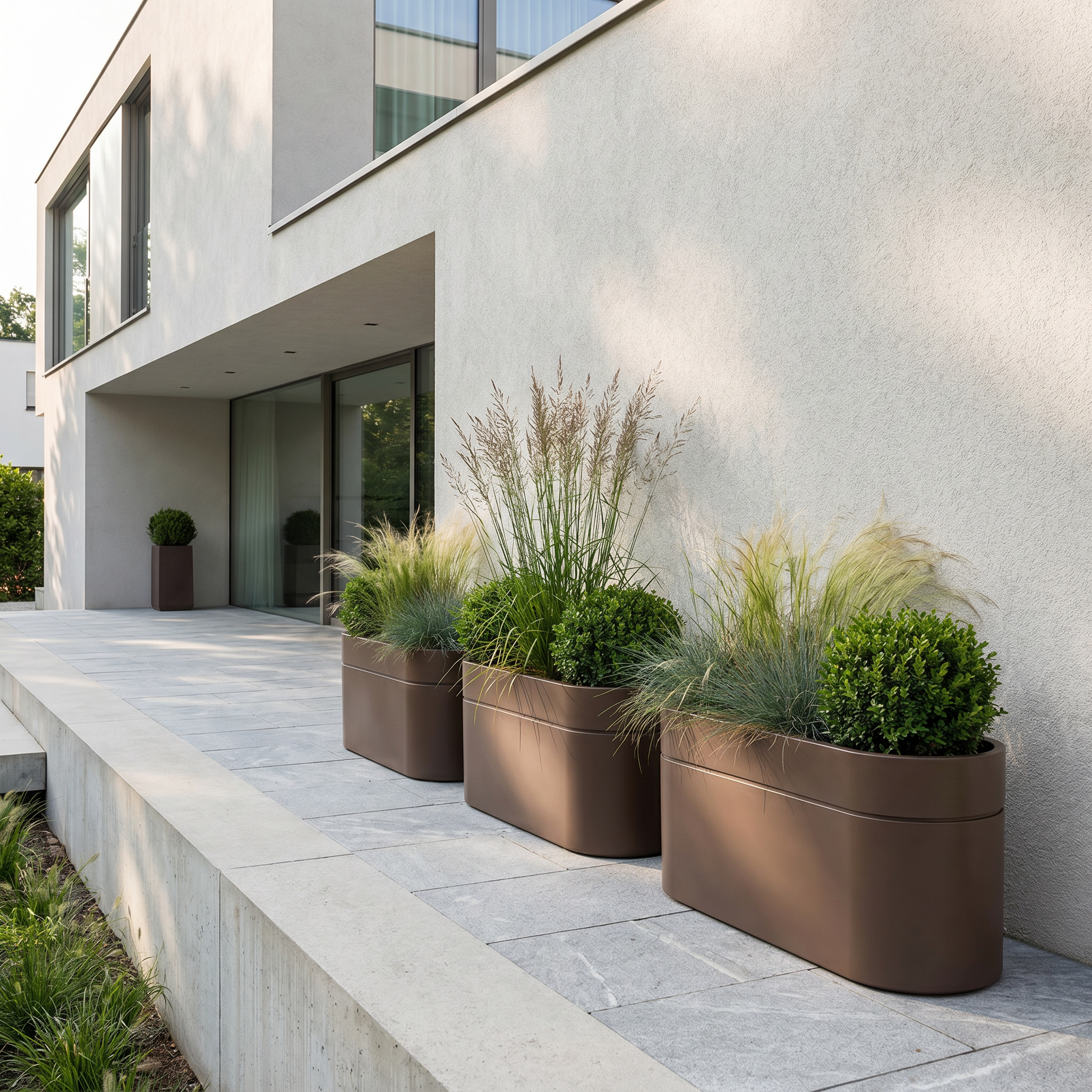 Fioriera INFINITY LINE 120x40x60cm taupe