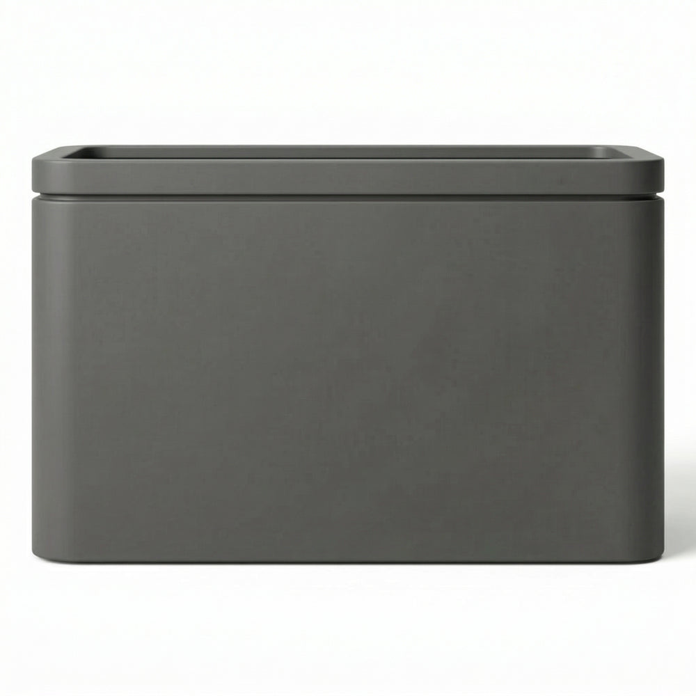 Vaso INFINITY SQUARE 100x60cm antracite