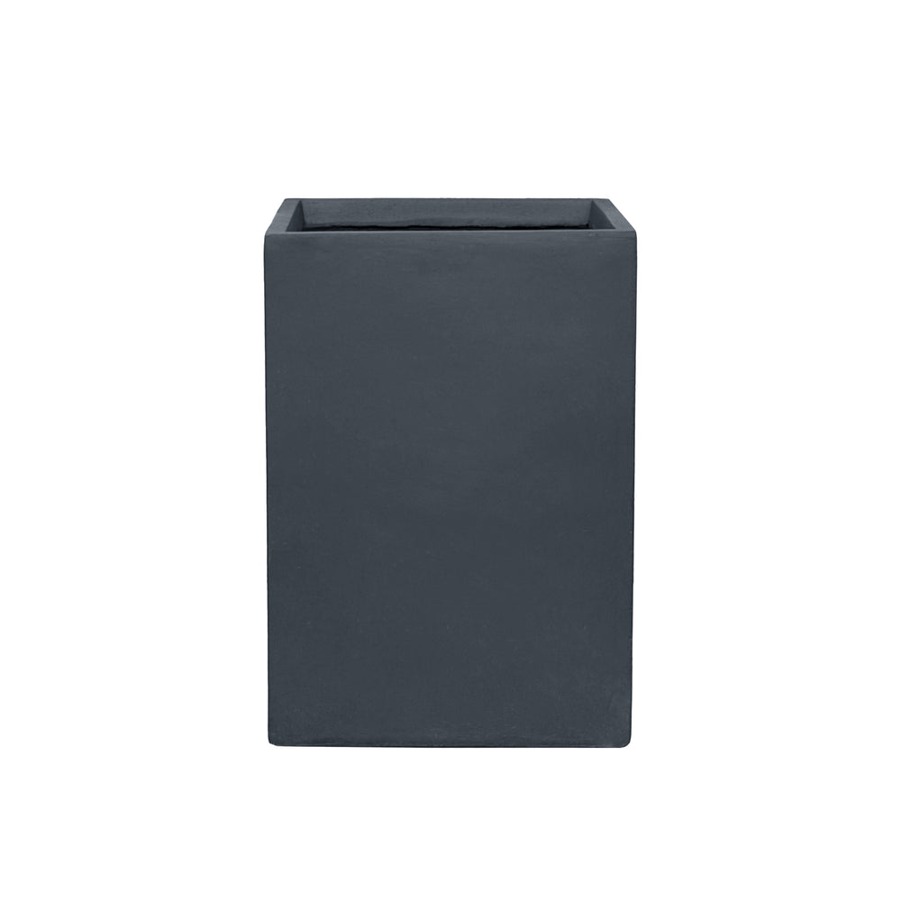 Macetero decorativo preperforado KUBIX 38 × 54 cm Gris oscuro