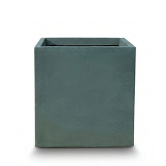 Cache-pot pré percé KUBIX 40x40cm vert foncé