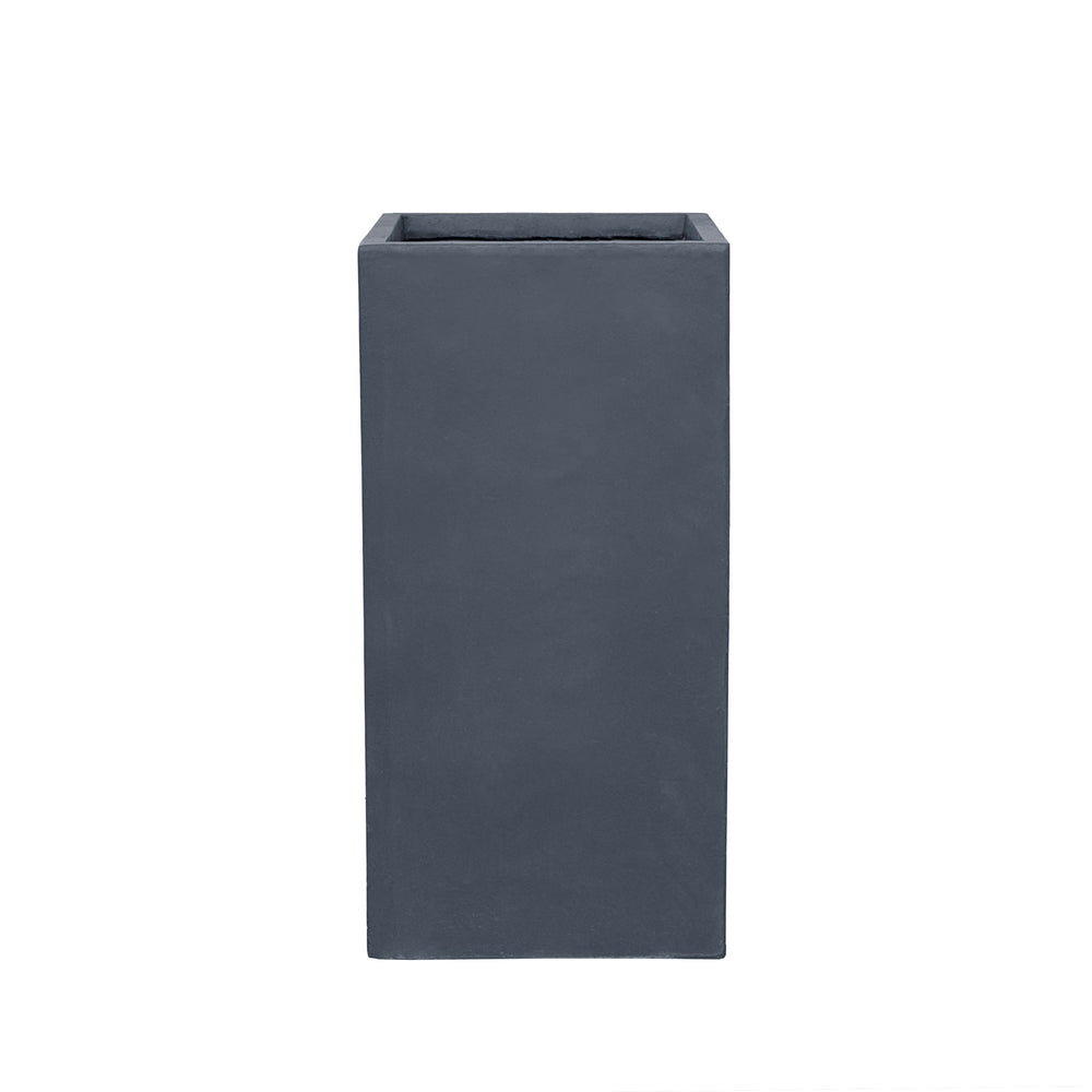 Pre-drilled planter KUBIX 41x81cm dark grey