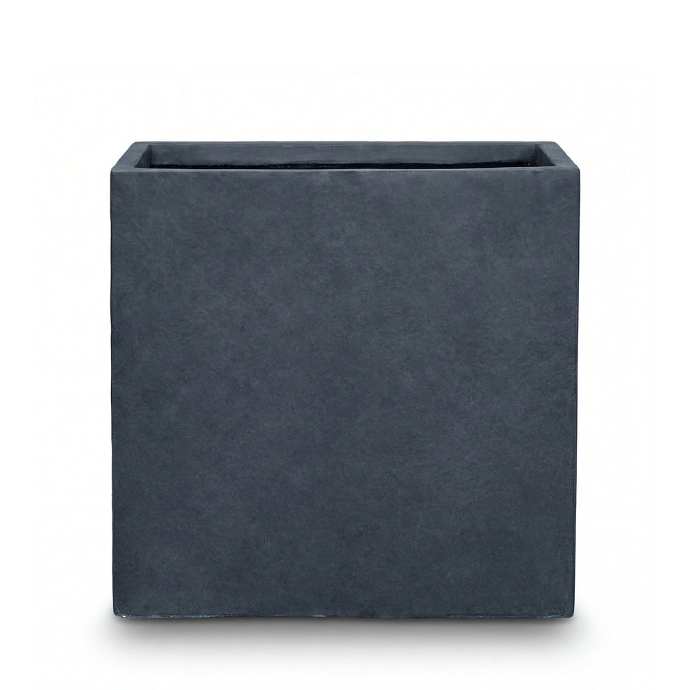 Cache-pot pré percé KUBIX 50x50cm gris foncé