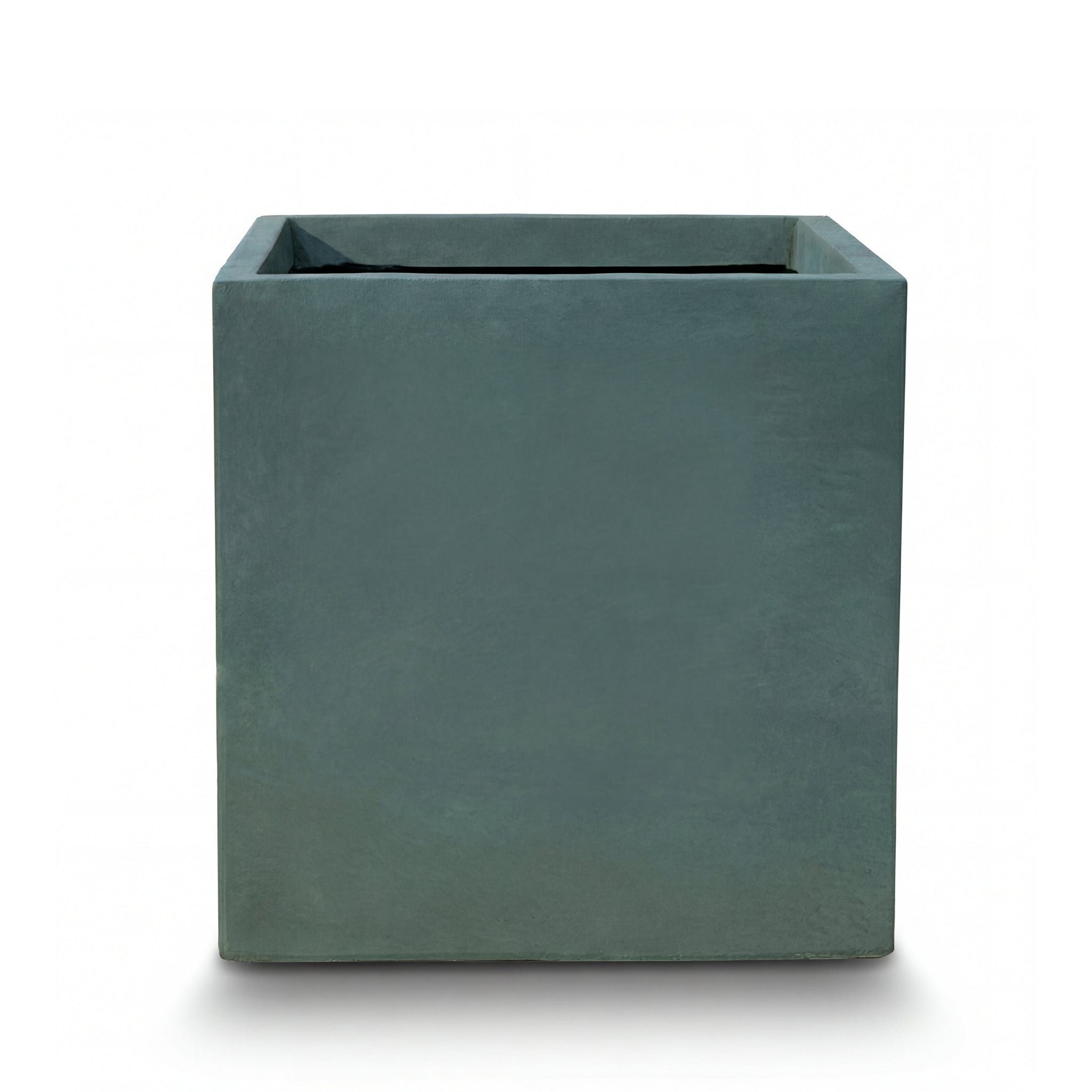 Cache-pot pré percé KUBIX 50x50cm vert foncé