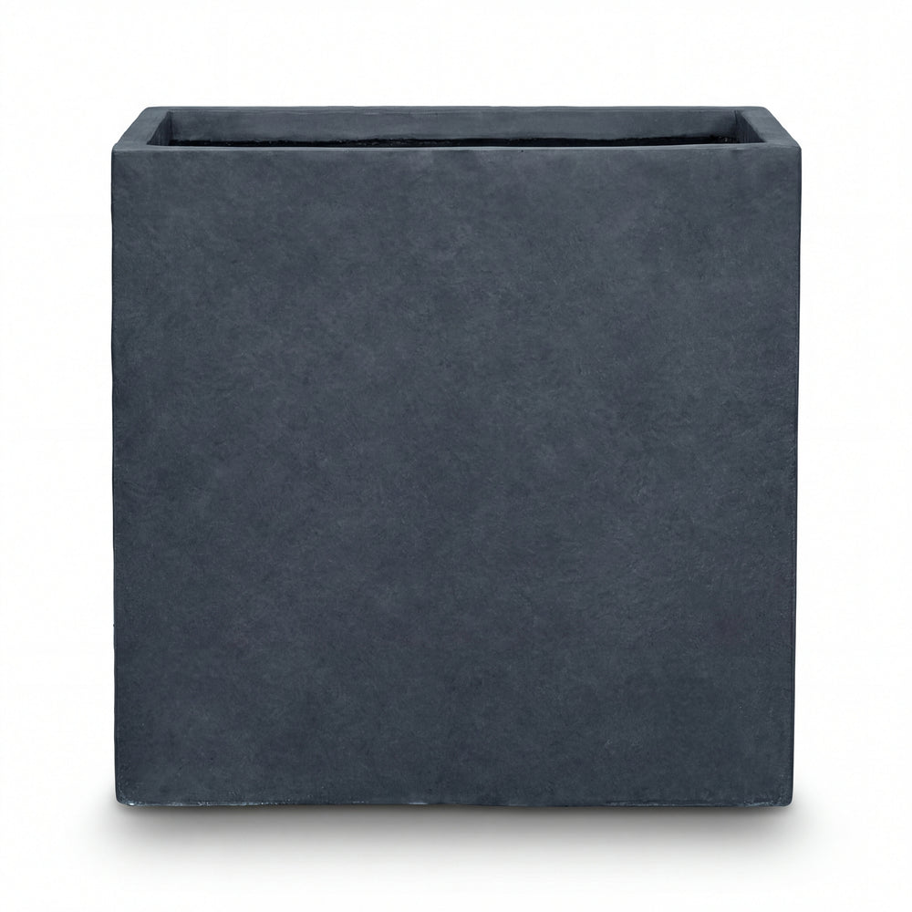 Vaso portapiante preforato KUBIX 75x75cm grigio scuro