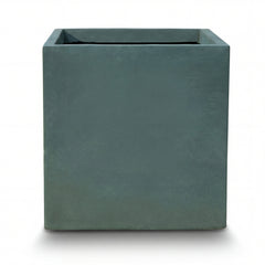 Cache-pot pré percé KUBIX 75x75cm vert foncé