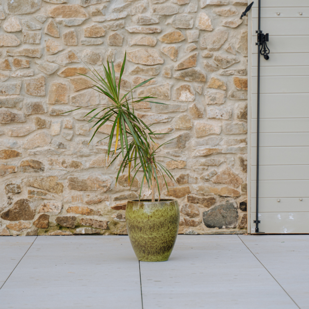 Pot LAFONTAINE 23x35cm groen gelakt