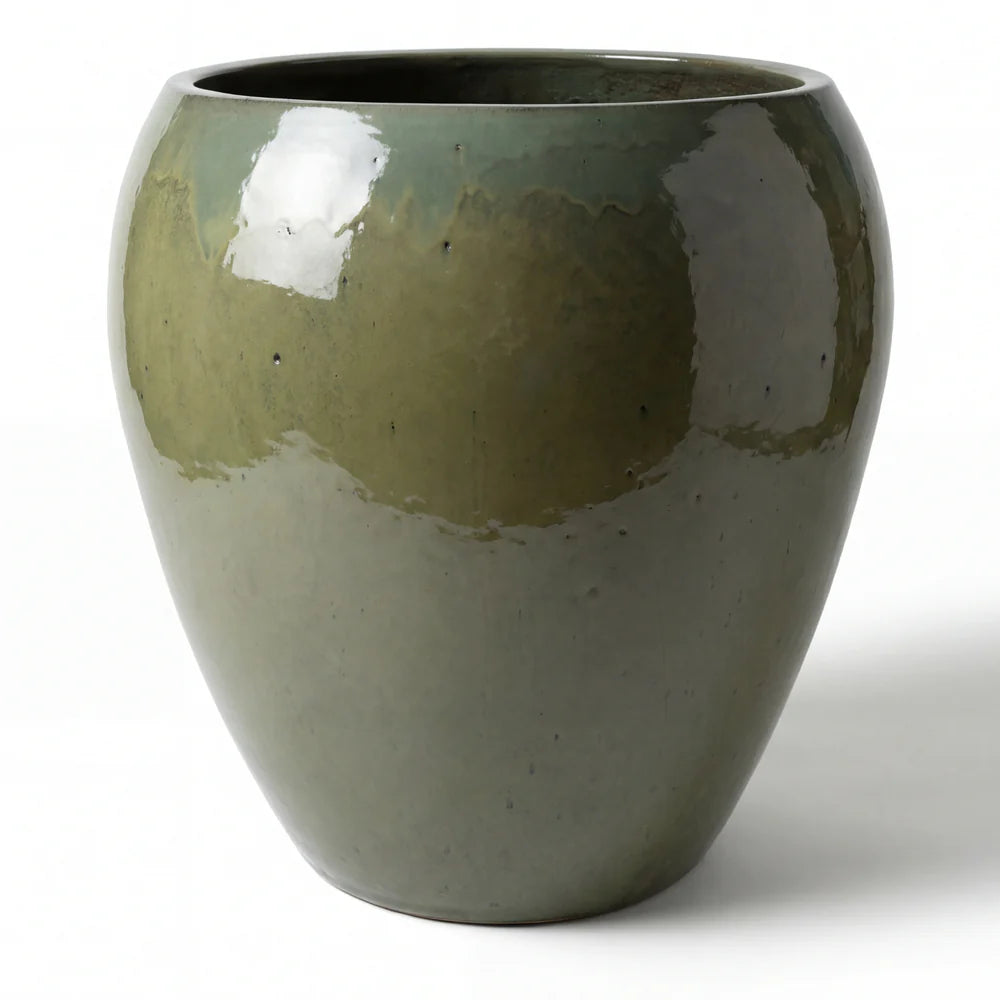 Pot LAFONTAINE2 67x68cm vert crème