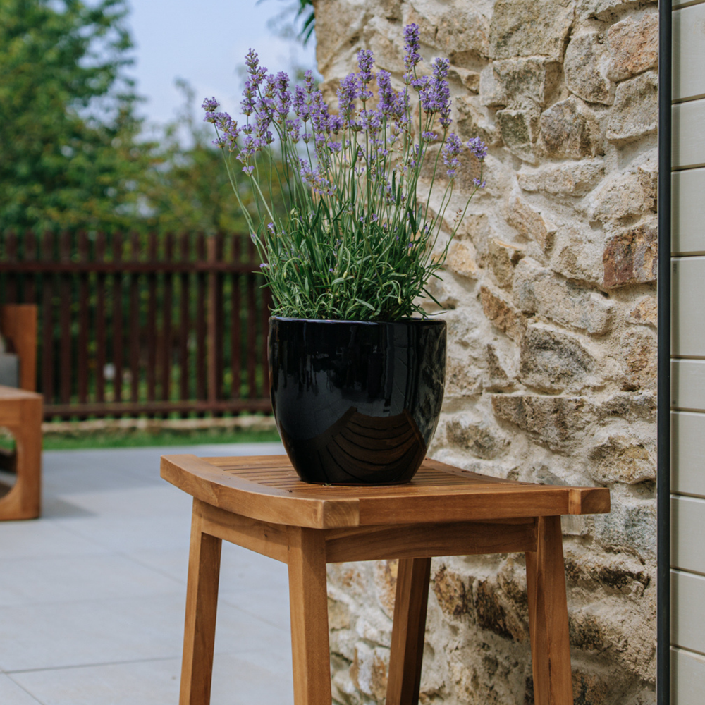 Planter LANCELOT 21x19cm black
