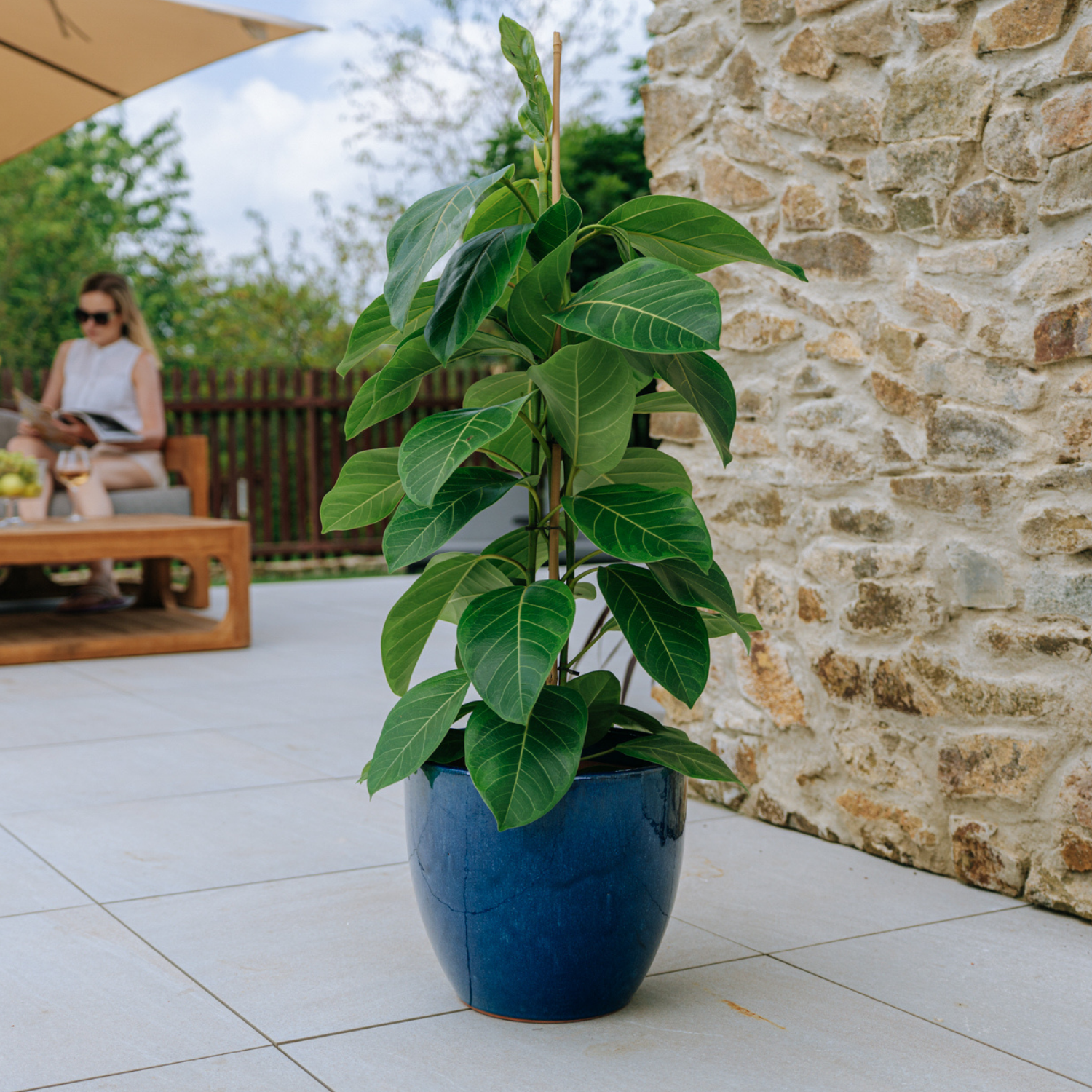 Pot LANCELOT 29x26cm bleu azur