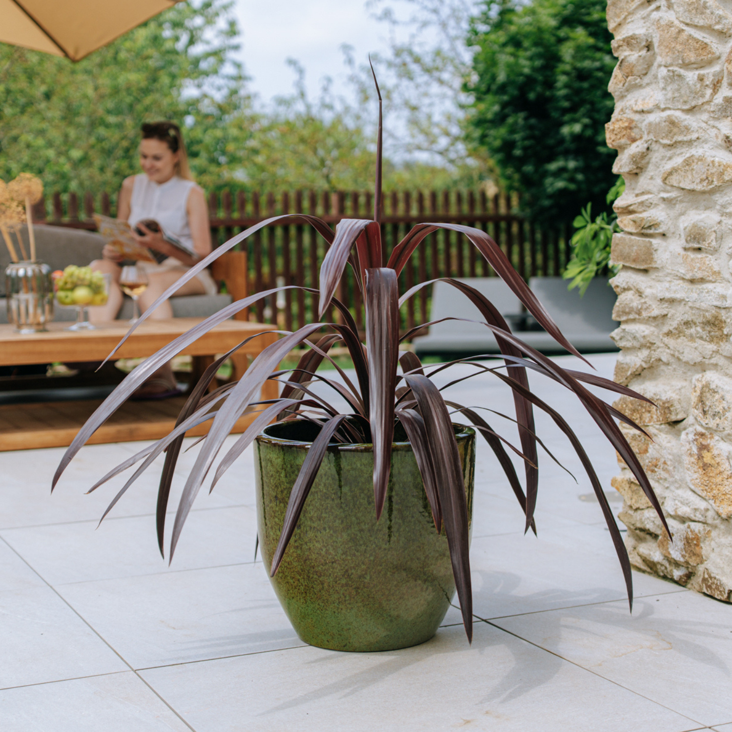 Pot LANCELOT 36x34cm vert tropical