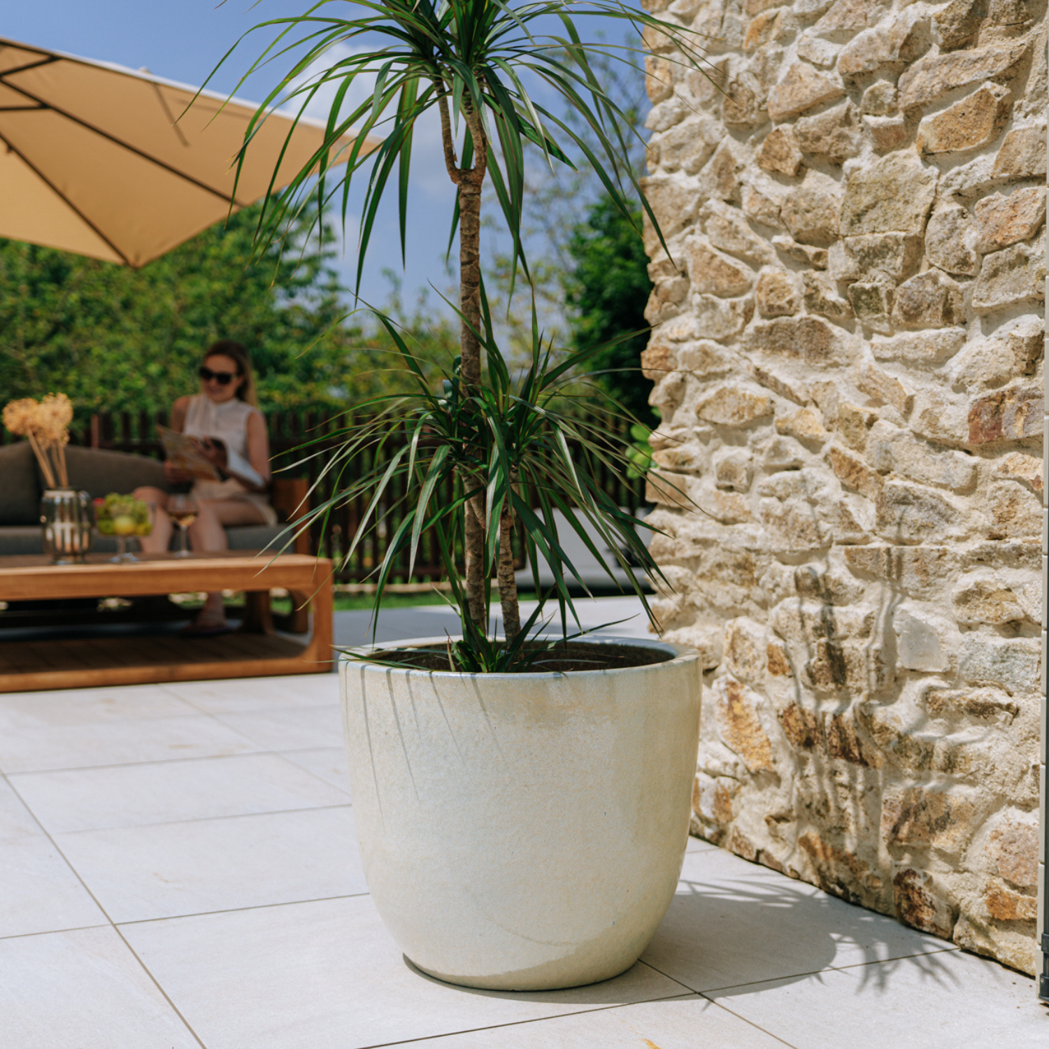 Pot LANCELOT 47x41cm perle