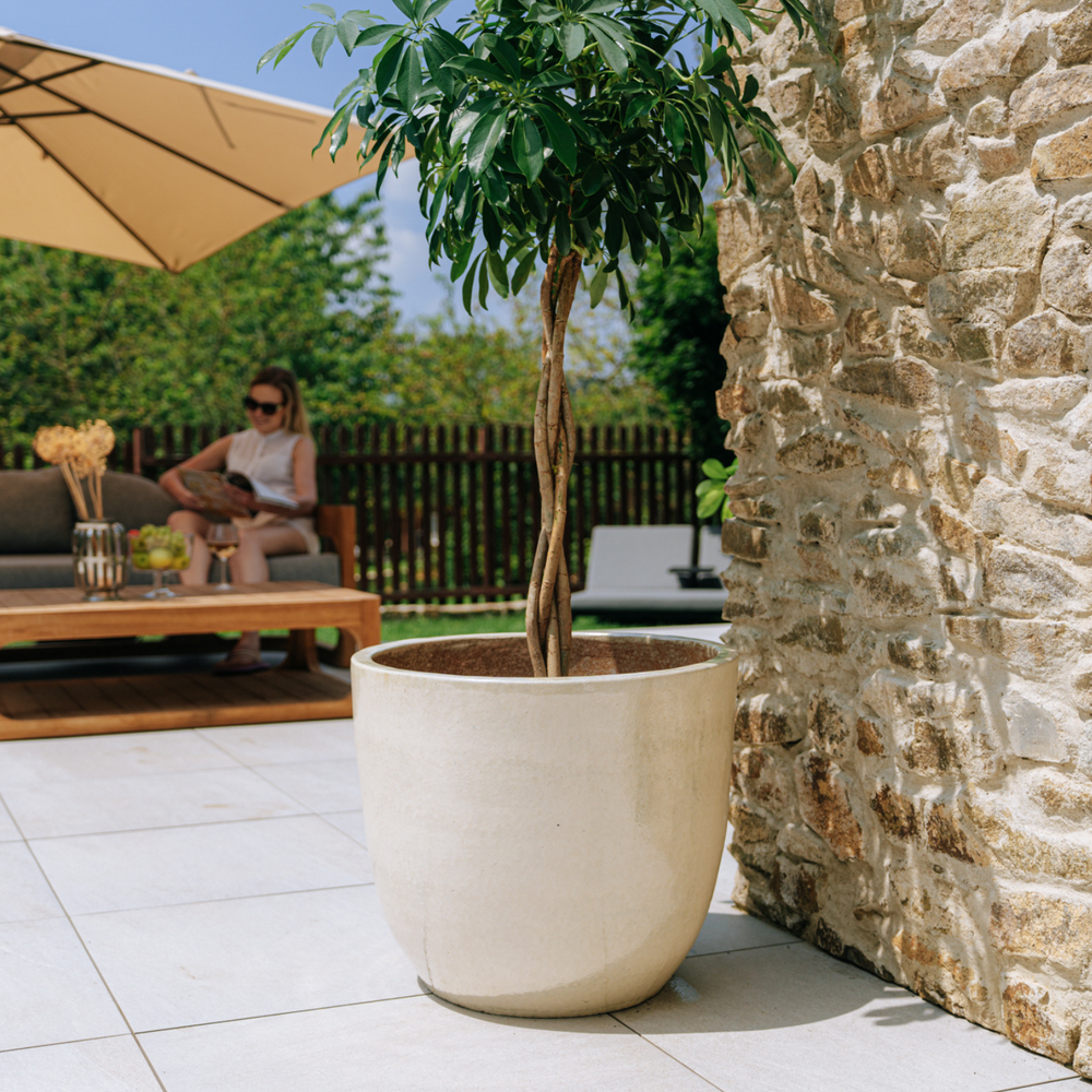 Planter LANCELOT 57x50cm pearl