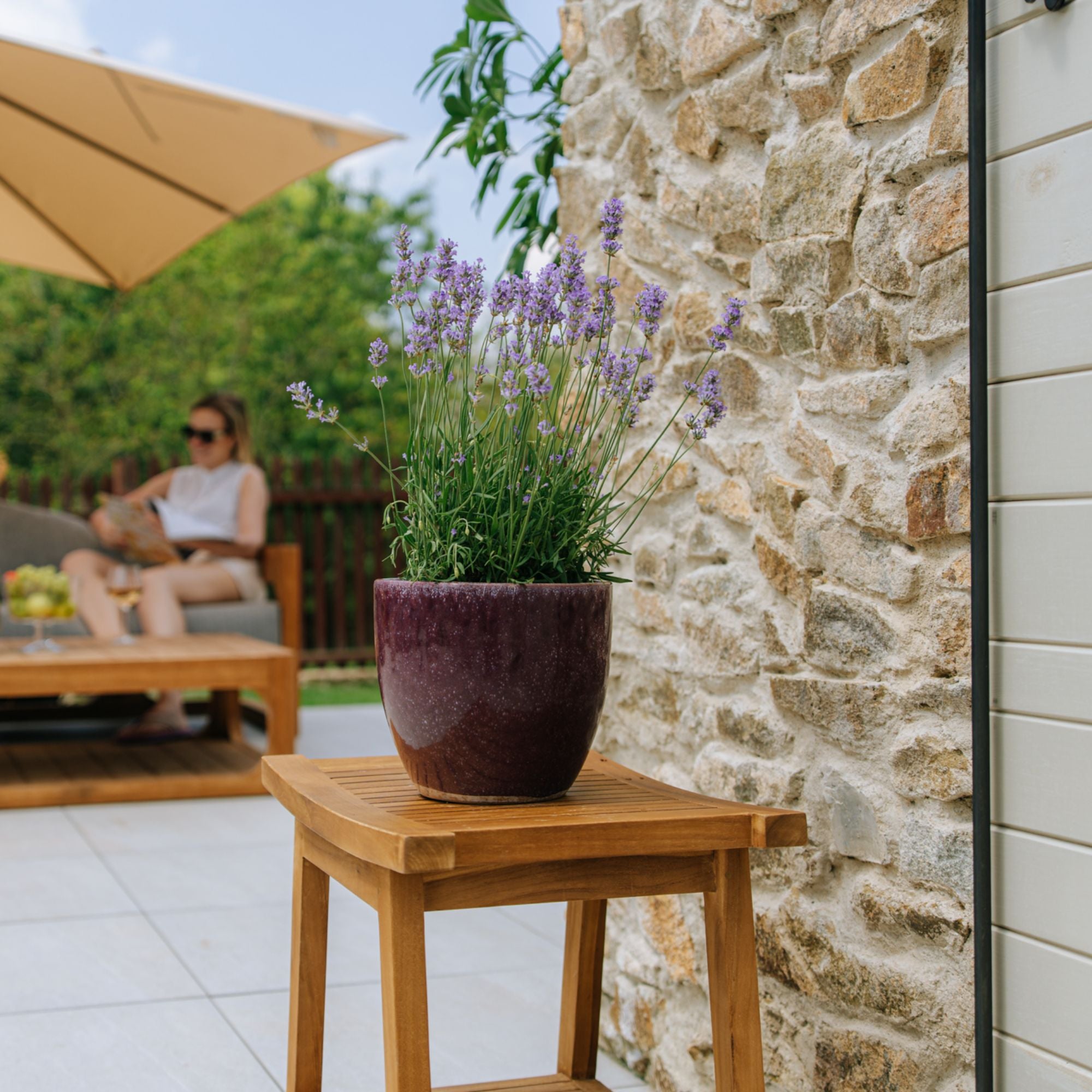 Pot LANCELOT 21x19cm violet clair