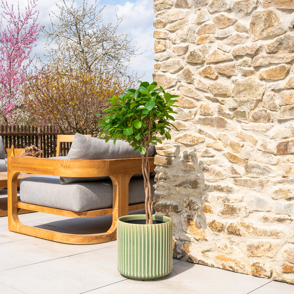 Planter LONDON 29x30cm verdigris