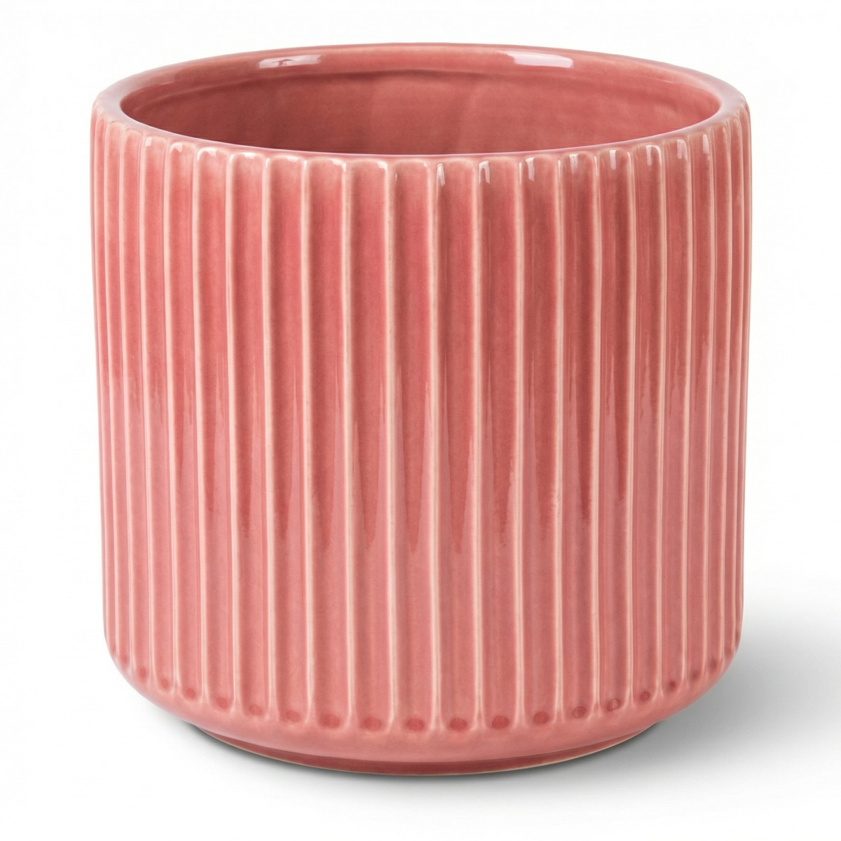 Pot London décoratif 29x30 cm rose, vue rapprochée sur fond blanc