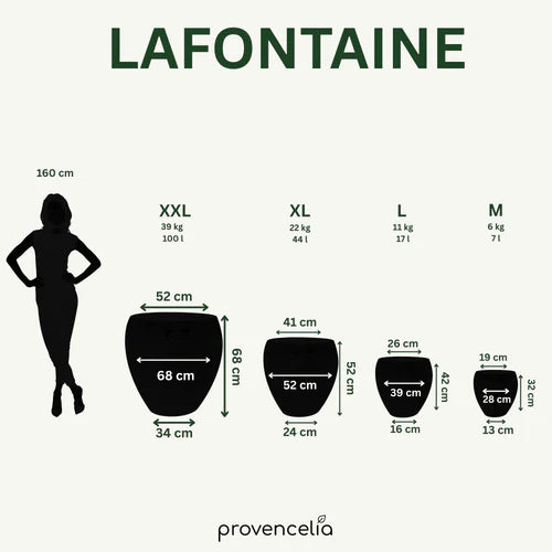 LAFONTAINE Pot 50x51cm tropical red