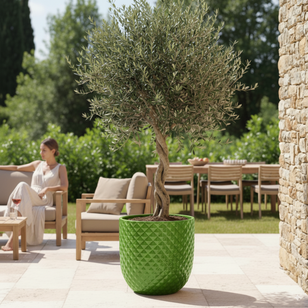 MARS Pot 45x45cm apple green