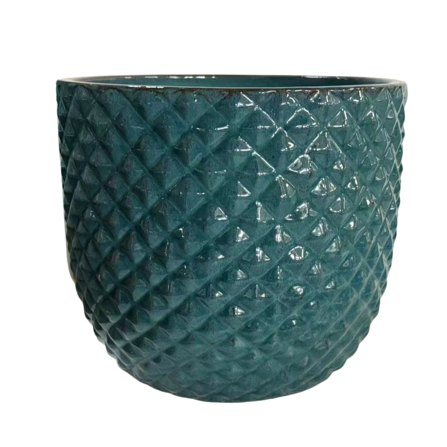 Pot MARS 45x45cm bleu pétrole