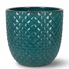 MARS Pot 45x45cm petrol blue