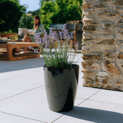 MAZARIN Pot 27x34cm black