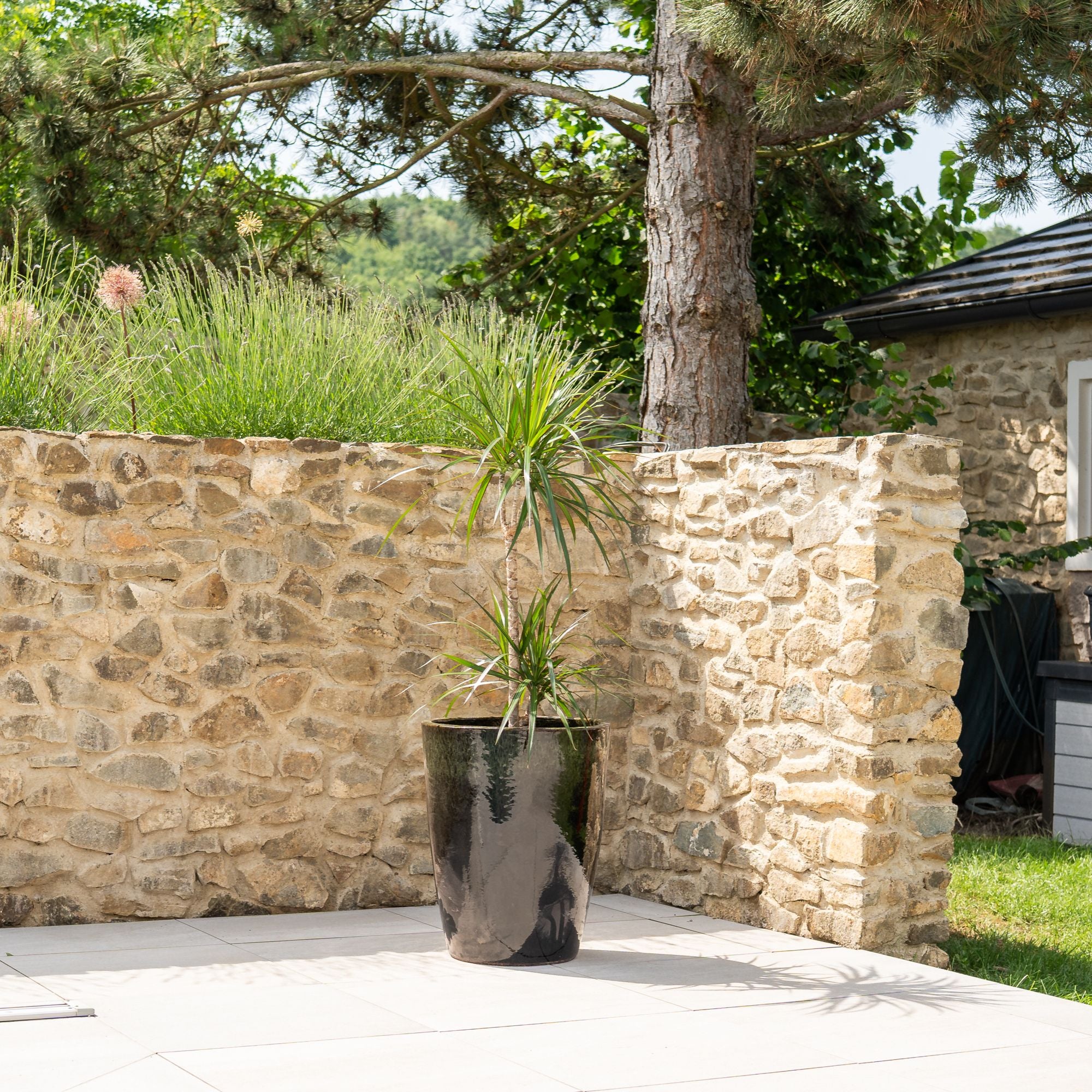 Pot MAZARIN 36x45cm noir & vert