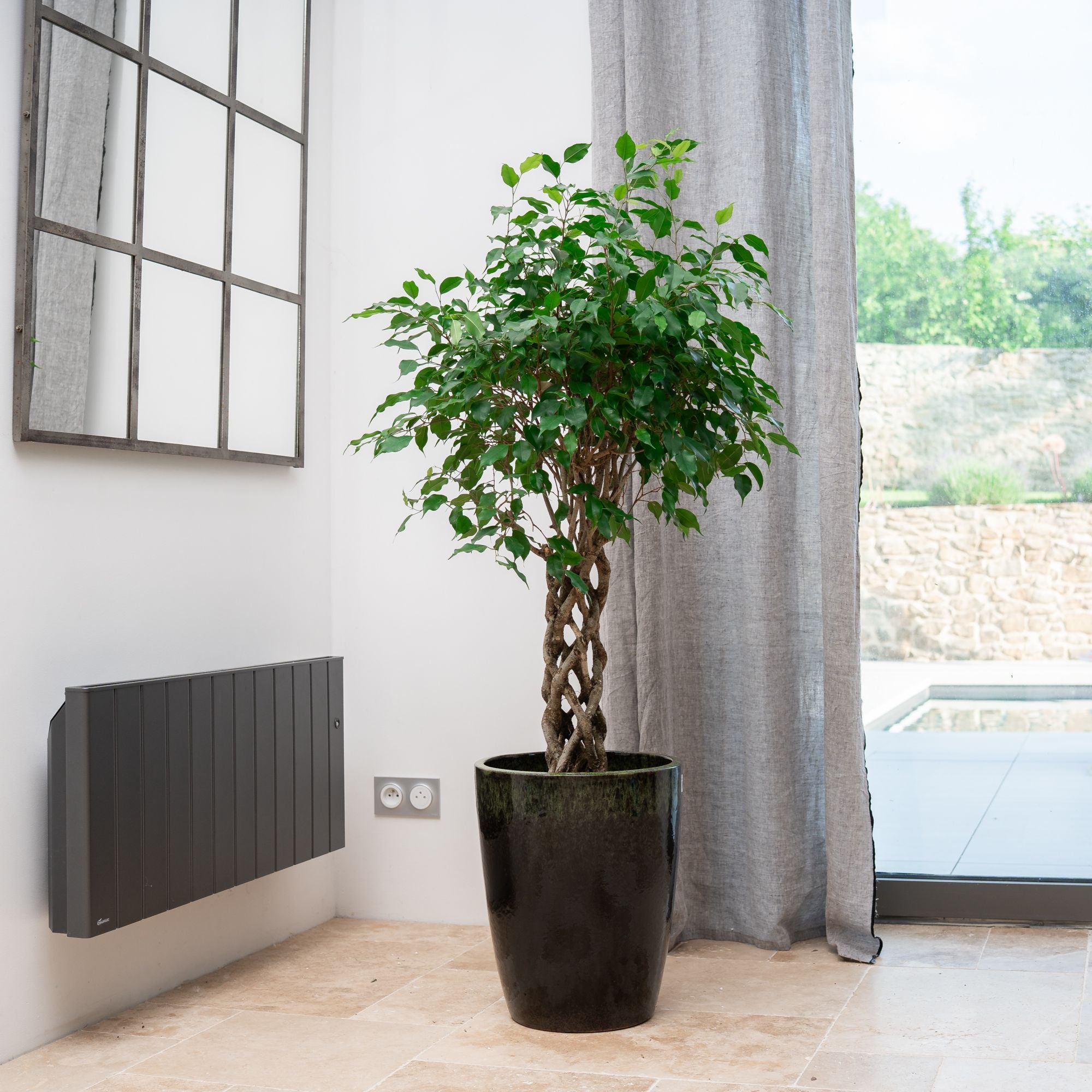 Pot MAZARIN 45x58cm noir & vert