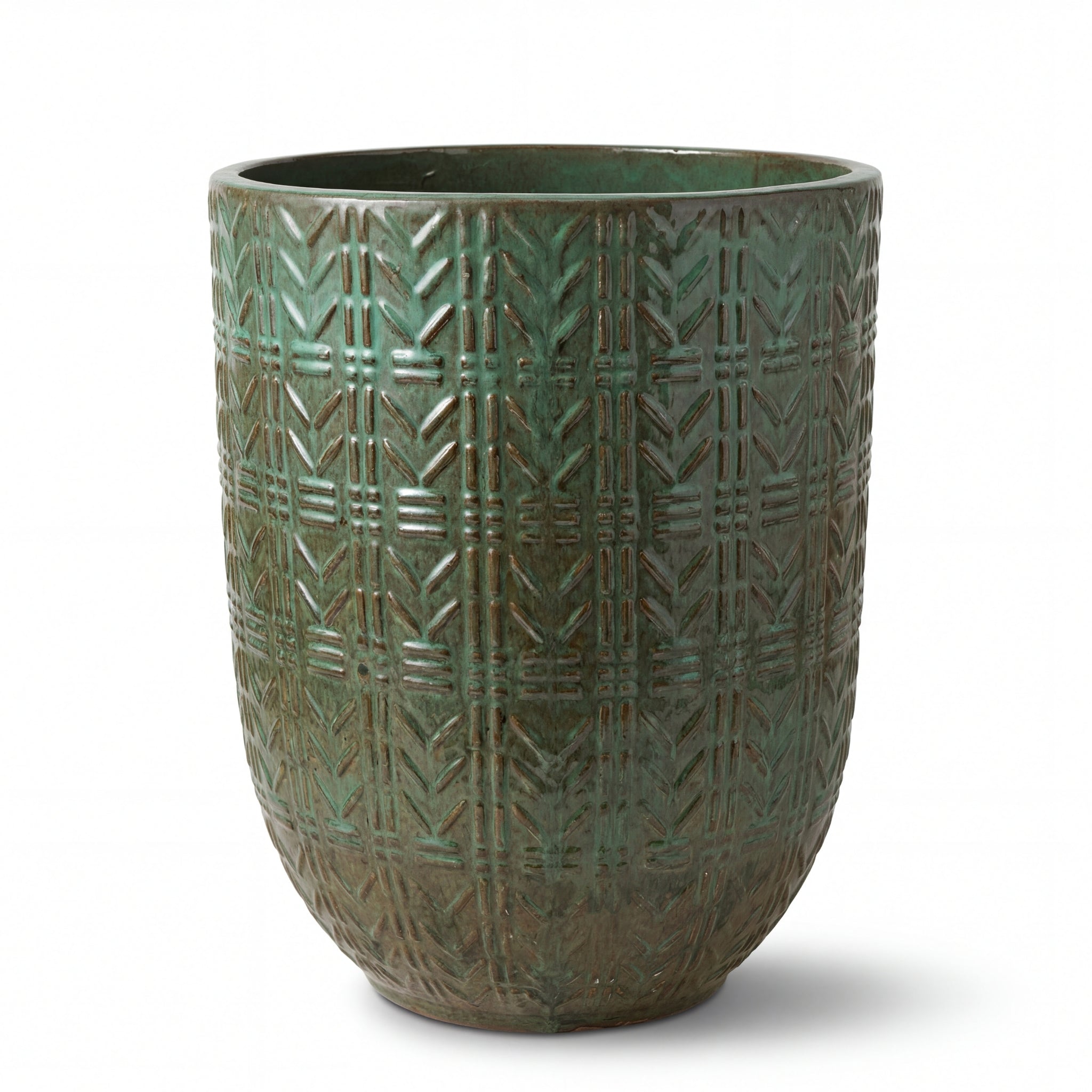 Pot MERCURE 39x51cm vert brumeux