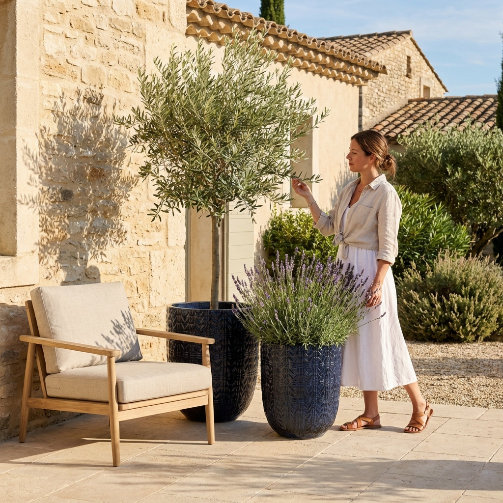 MERCURE Pot 51x64cm sapphire