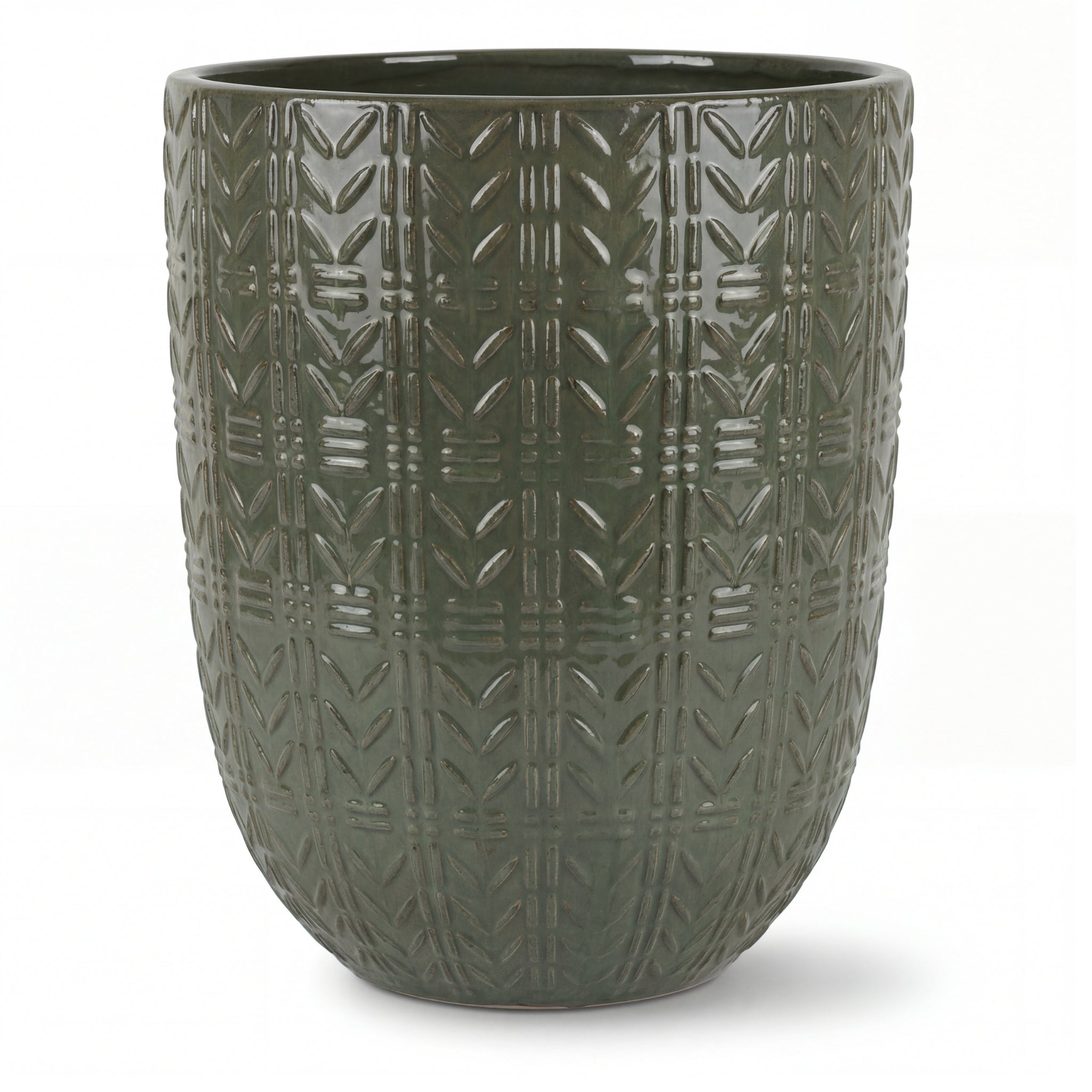 Pot MERCURE 51x64cm vert crème