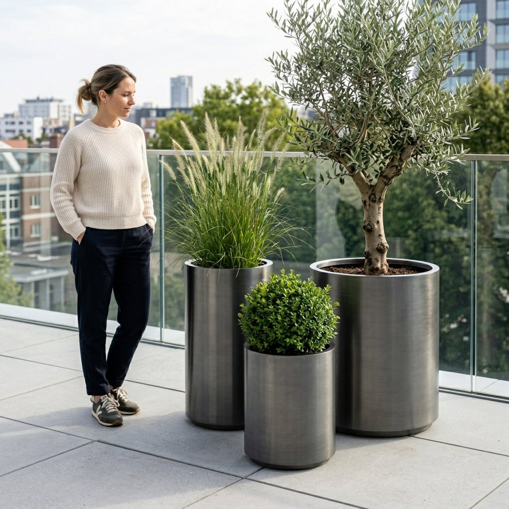 METROPOLE pot 40x70cm black